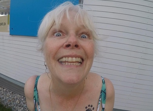 Chris after her dip