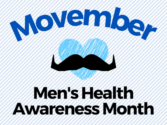 Image promoting Movember - Men's Health Awareness Month