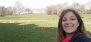 a woman taking a selfie