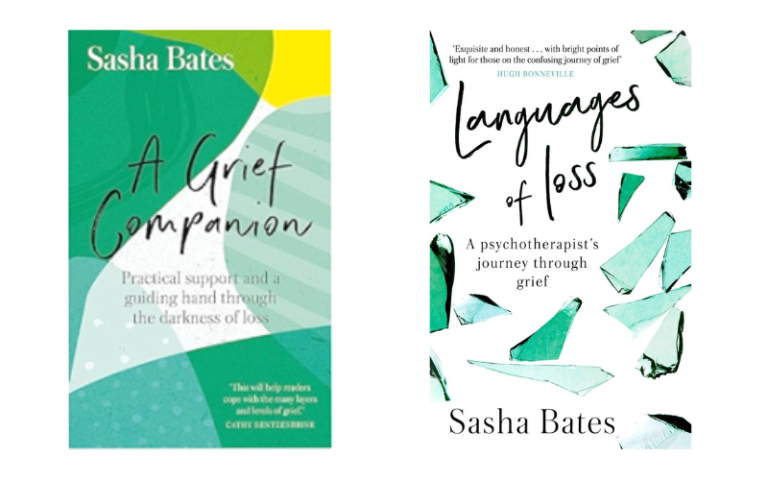 An image of two books on bereavement from the Cancer Support Library