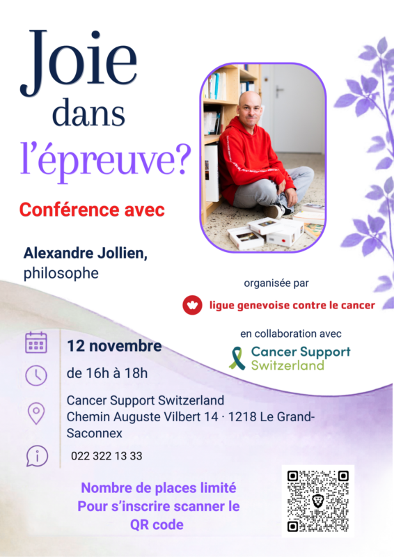 Flyer: Joie dans l'épreuve conference